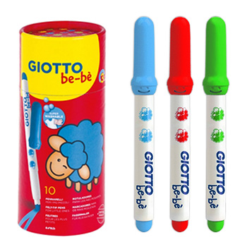 Marcador Feltro 10un Giotto Be-Be Copo